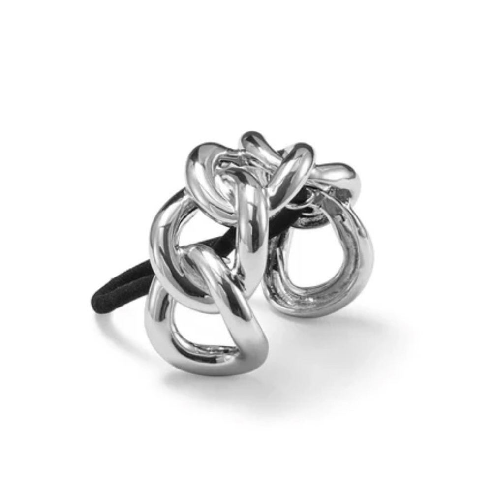 $20 (2 for $30) Metal Chain Ponytail Holder SILVER TRENDING Hair Accessories